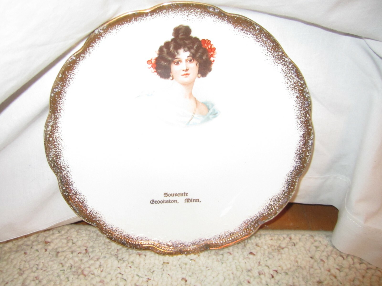 Vintage Advertising Souvenir Plate From Crookston, Minnesota Vintage Advertising Souvenir Plate From Crookston, Minnesota