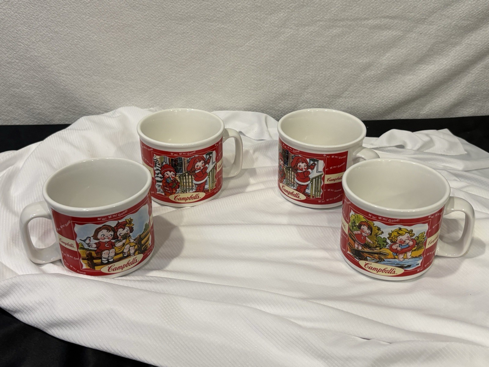 Four (4) Vintage 2000 Campbell's Soup Company Mugs