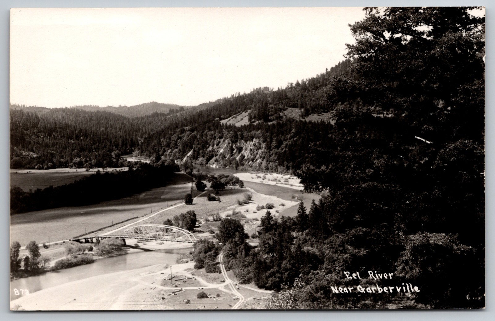 Bridge Over Eel River - Garberville, Humboldt County, California - Postcard S1
