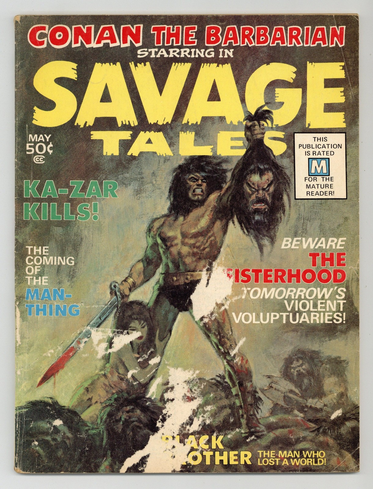 Savage Tales #1 GD 2.0 1971 1st app. Man-Thing