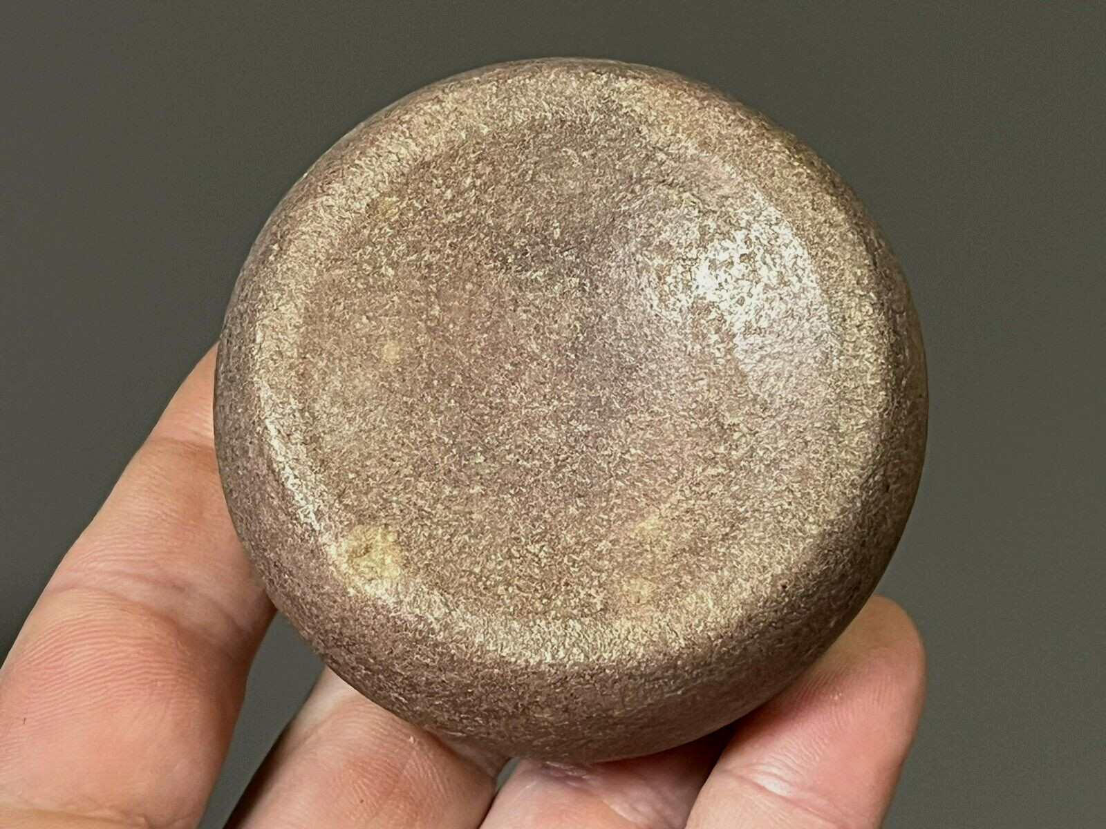 PHENOMENAL HARDSTONE DISCOIDAL ILLINOIS AUTHENTIC ARROWHEAD INDIAN ARTIFACT