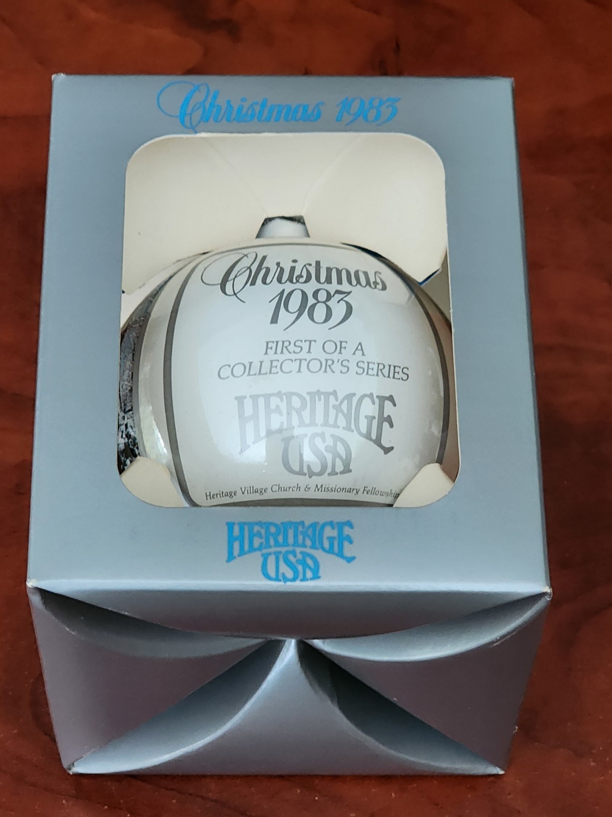 Jim & Tammy Faye Bakker PTL Christmas Ornament Circa 1983 In Box New Jim & Tammy Faye Bakker PTL Christmas Ornament Circa 1983 In Box New