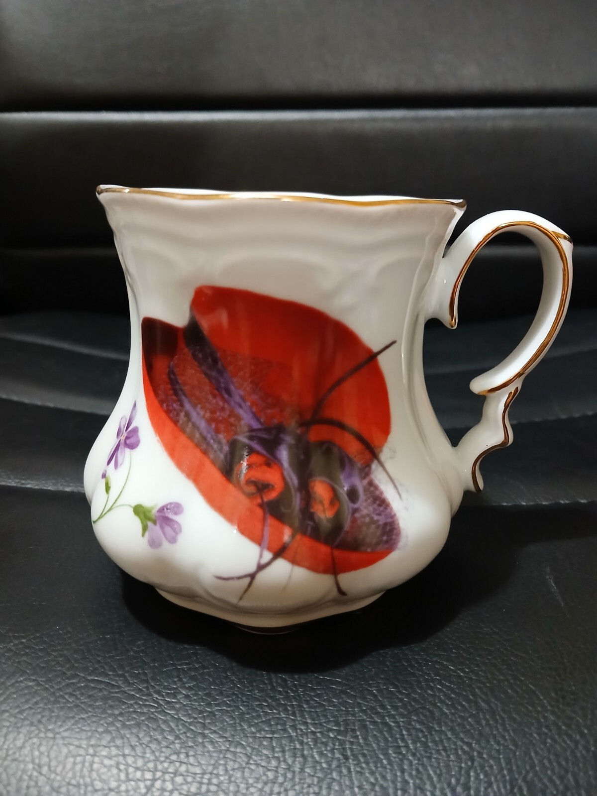 Adorable Fielder Keepsakes RED HAT Society Teacup Gold Trimmed