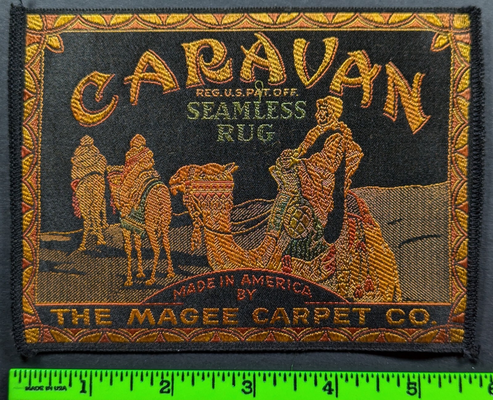 Vintage Egyptian Camel Caravan Magee Carpet Bloomsburg PA Advertising Silk