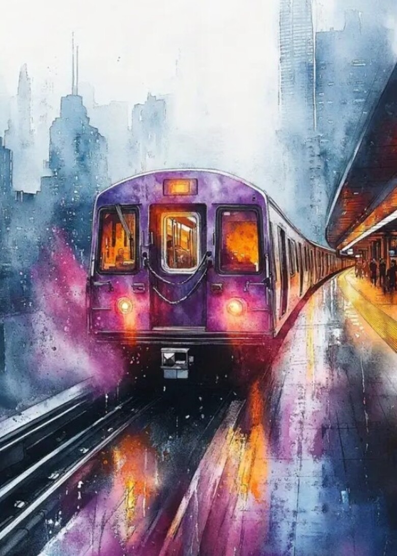 Official MTA New York City Subway Train Railroad Map + Free NYC Subway Art Print
