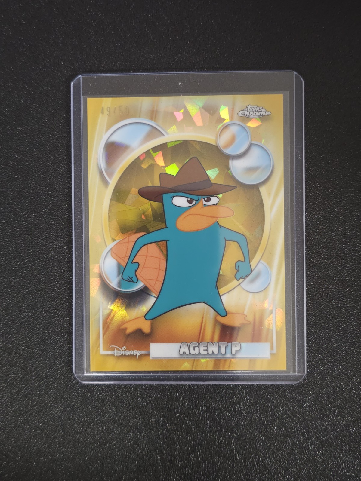 AGENT P 2026 TOPPS CHROME DISNEY GOLD REFRACTOR SAPPHIRE /50 #117 Q4856