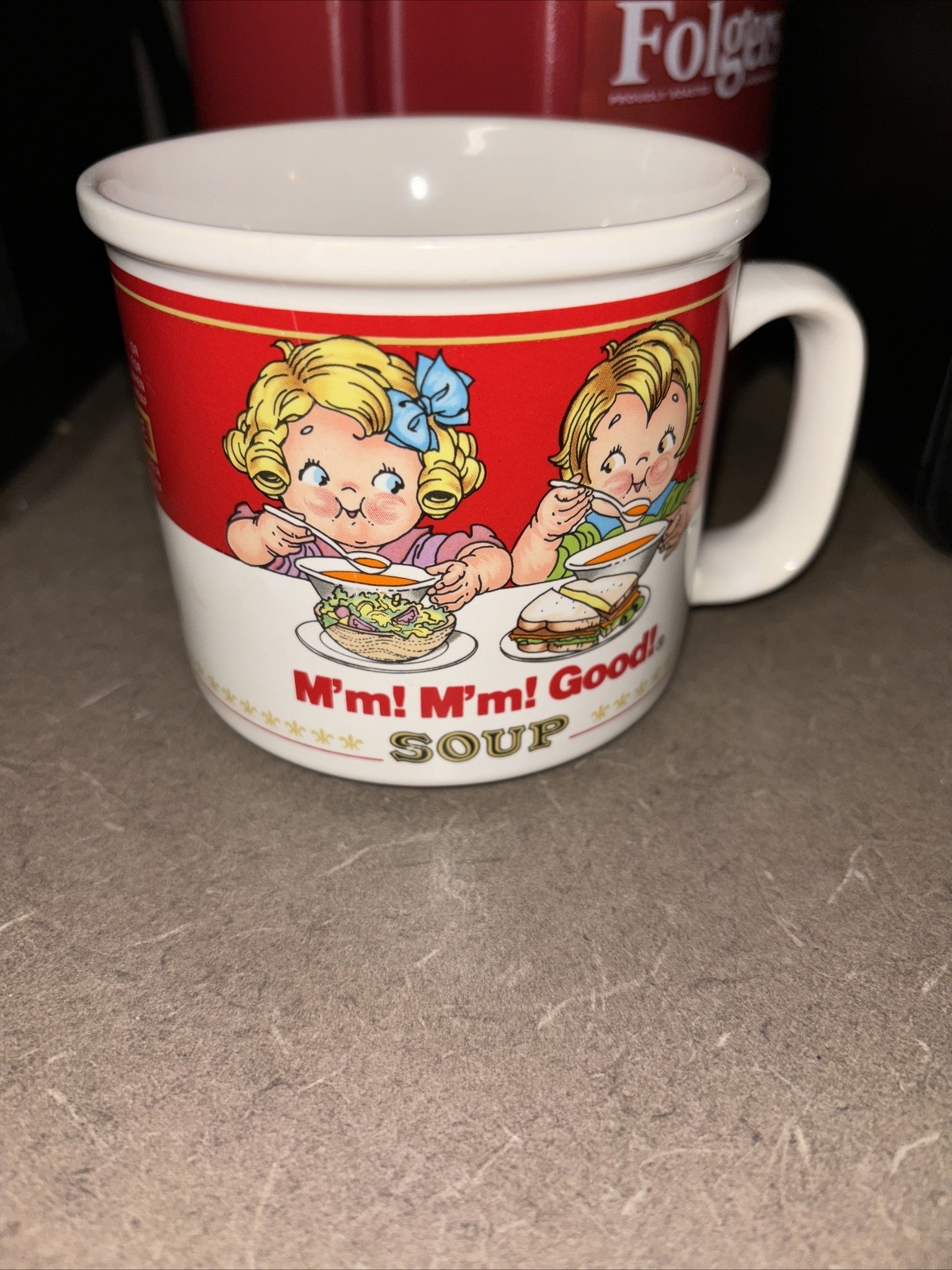 Vintage 1989 Campbell's Kids Soup Cup Mug M'm M'm Good Westwood International Vintage 1989 Campbell's Kids Soup Cup Mug M'm M'm Good Westwood International