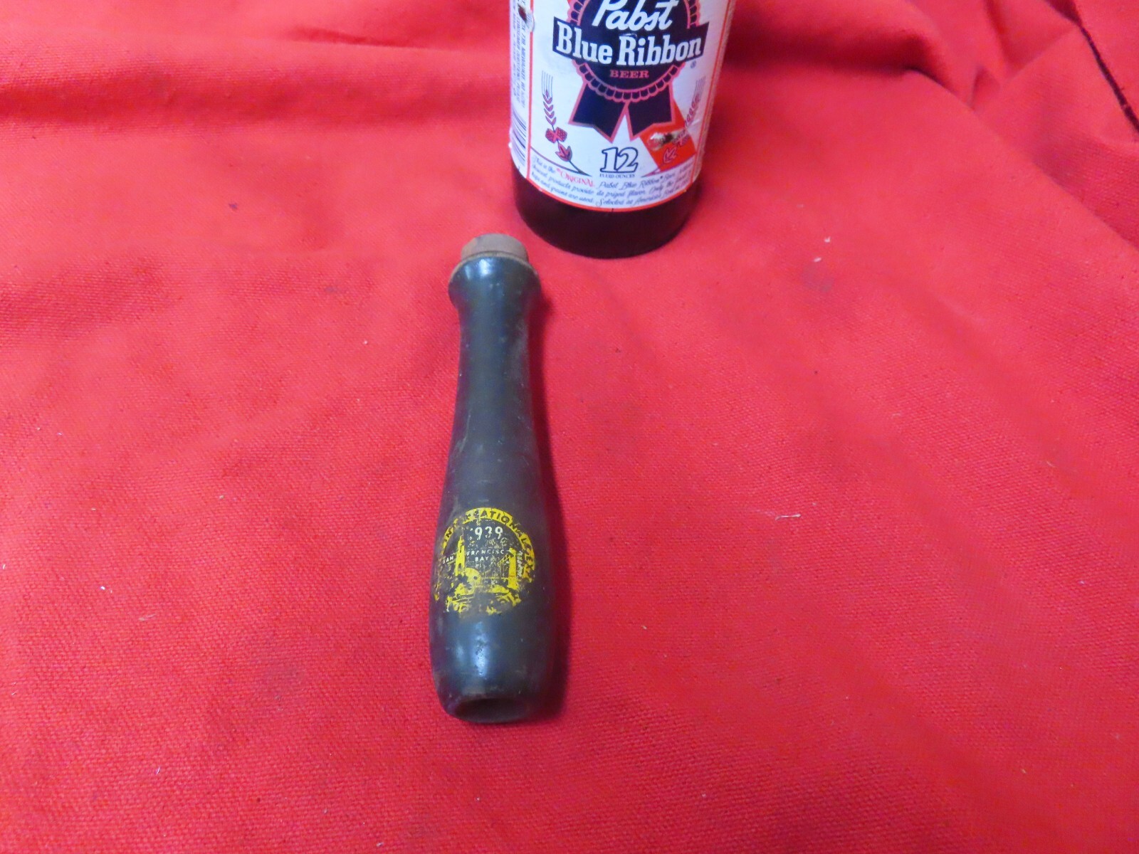 Vtg 1939 SF Fair Exposition File handle,Black w/sticker~AVG+🤠🤠🤠FH2.26.24RL Vtg 1939 SF Fair Exposition File handle,Black w/sticker~AVG+🤠🤠🤠FH2.26.24RL