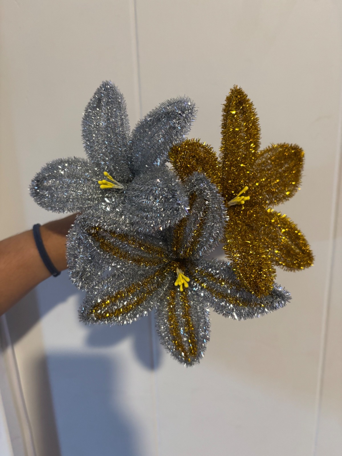 Poinsettia Christmas Tree Flowers – Set of 3 