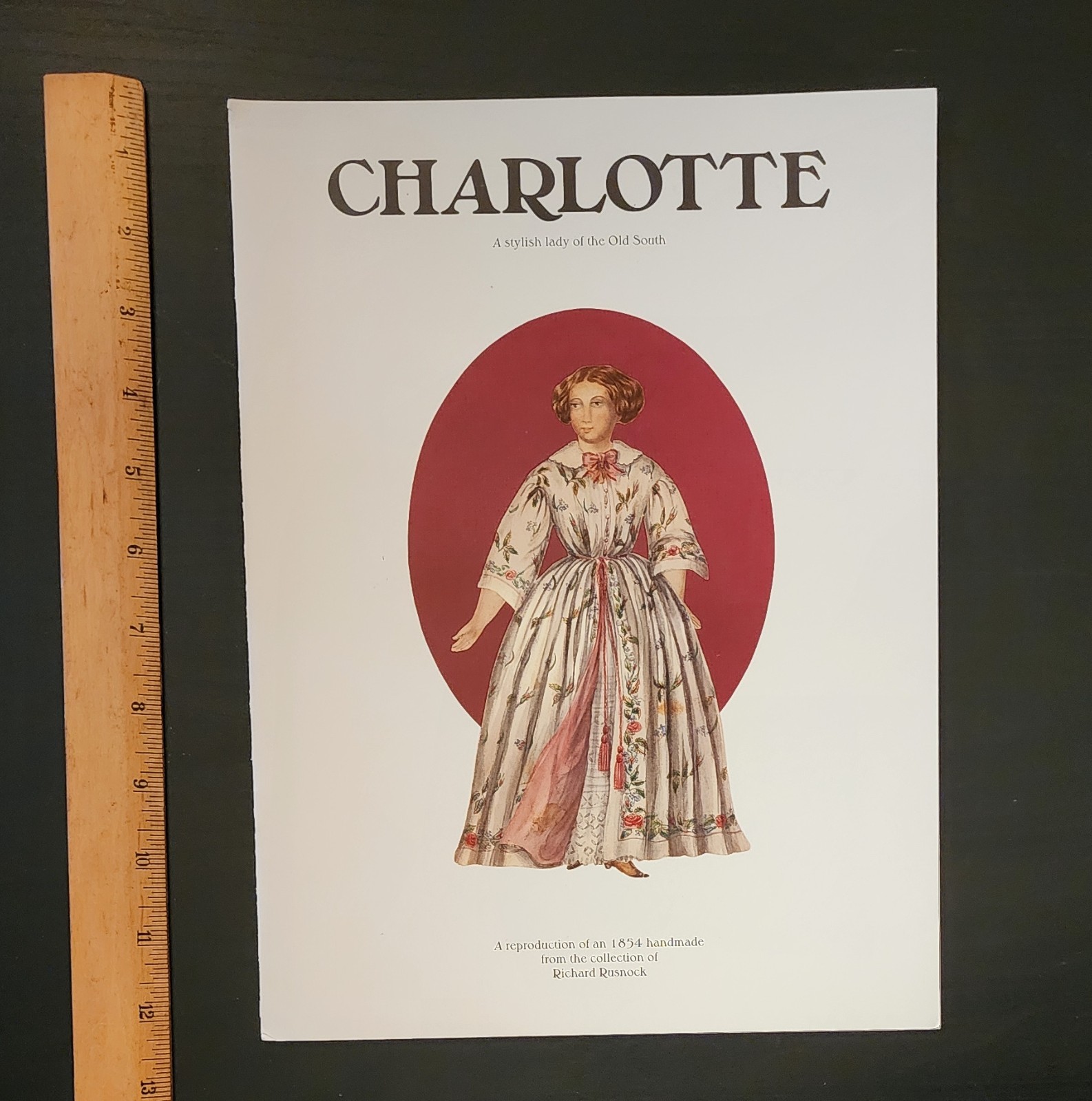 1994 Charlotte A Stylish Lady of the Old South Paper Doll by Richard Rusnock