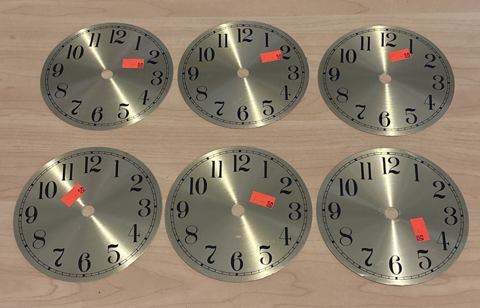4.5” Replacement Metal Clock Face Craft Steampunk 6pc Lot 4.5” Replacement Metal Clock Face Craft Steampunk 6pc Lot