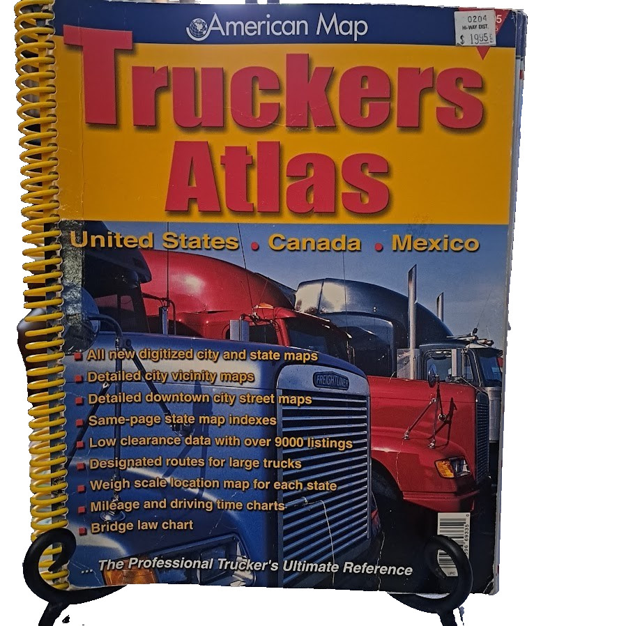Vintage Truckers Atlas American Map 2002 Ephemera Vintage Truckers Atlas American Map 2002 Ephemera