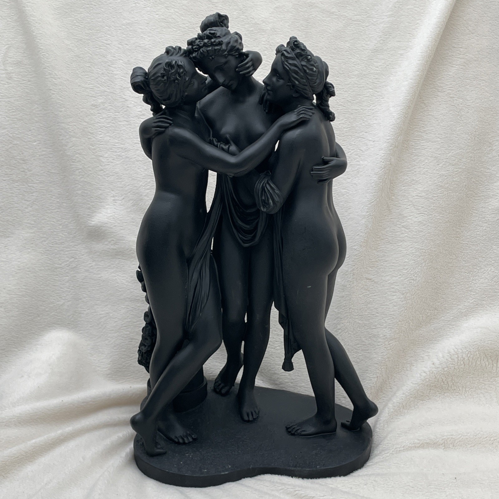 11” Vintage Resin Statue The Three Graces Classical Greek Mythology signed 2005 11” Vintage Resin Statue The Three Graces Classical Greek Mythology signed 2005