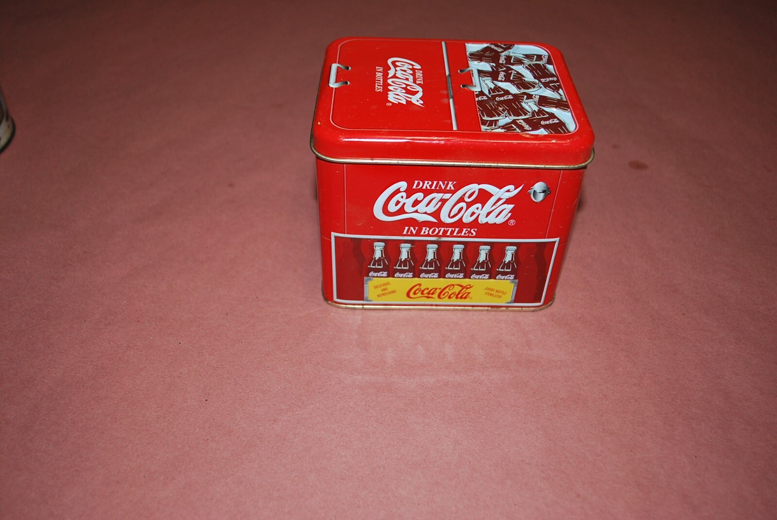 Vintage 2000 Coca Cola Cooler Tin Can 5\