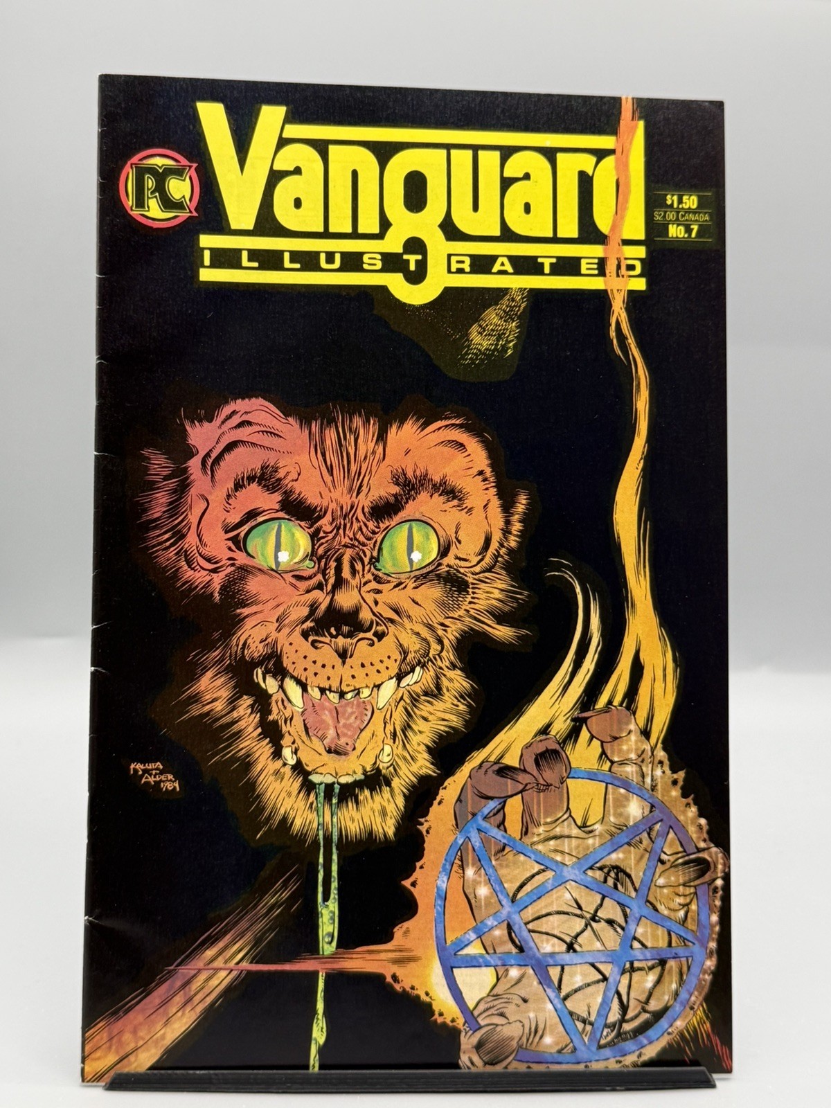 VANGUARD ILLUSTRATED # 7 1ST MR MONSTER HORROR MICHAEL KALUTA COVER 1984 EVANS