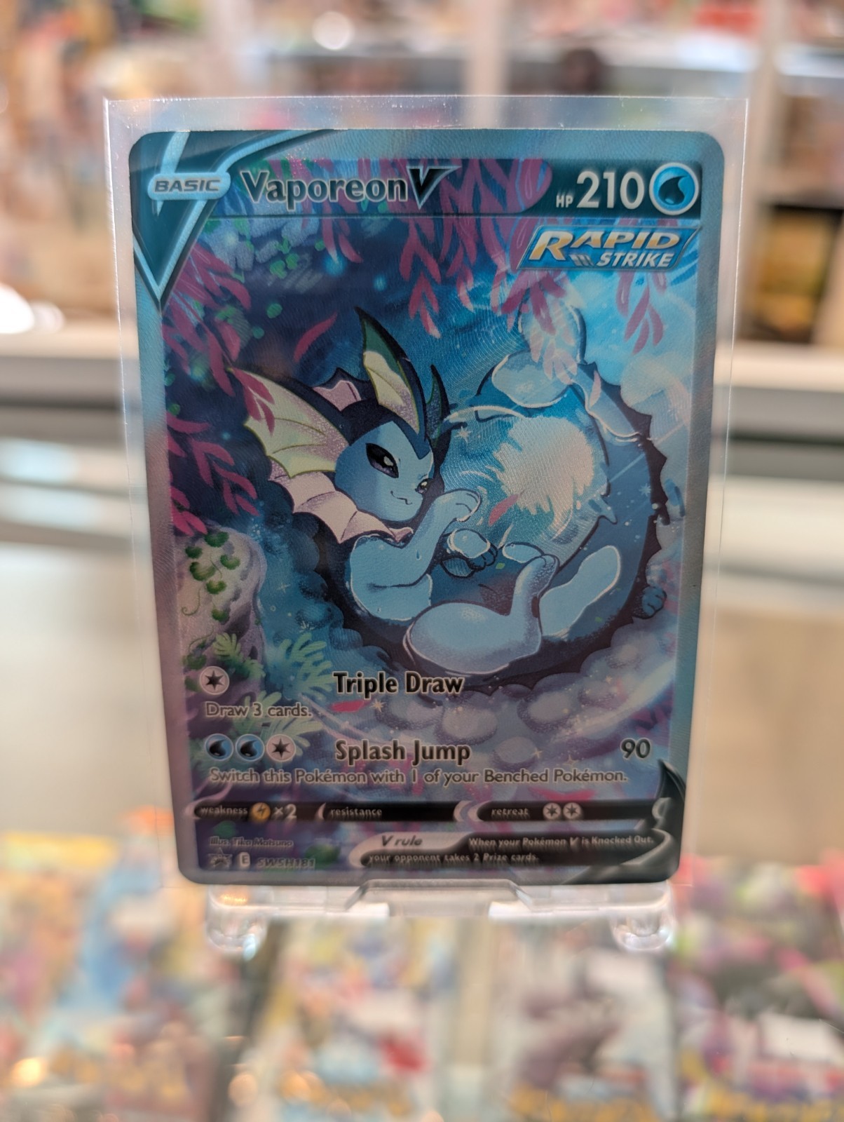 Vaporeon V Swsh181 Swsh: Sword & Shield Promo Cards Holo