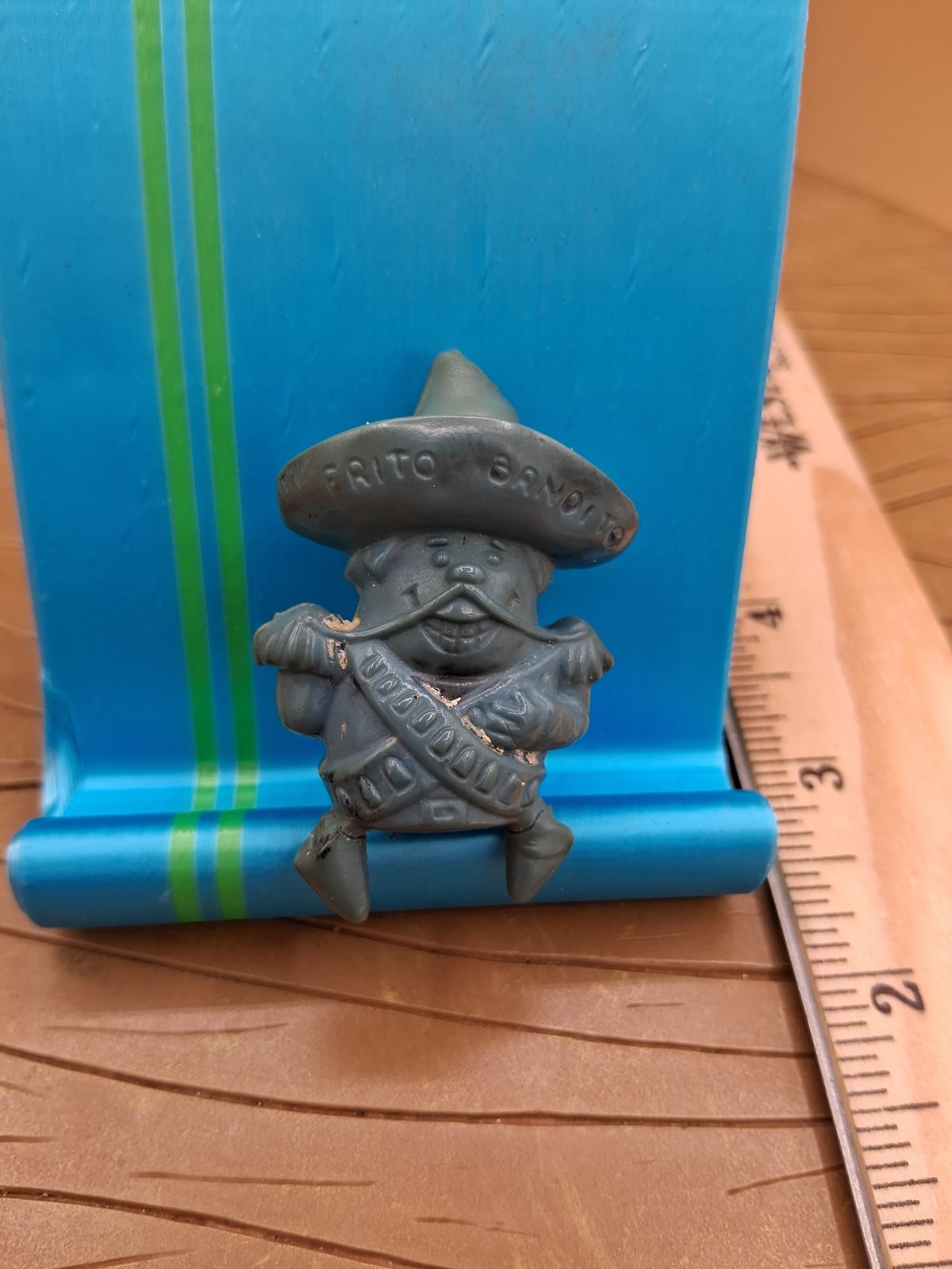Vintage 1968 Frito Lay Bandito Pencil Eraser Topper Advertising Green