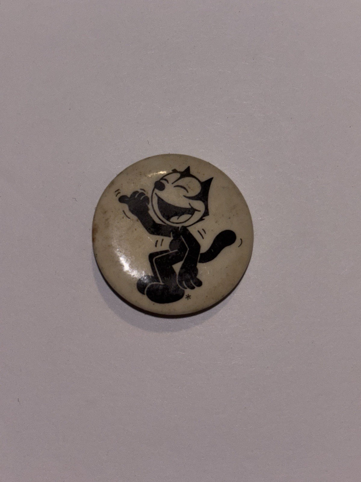Vintage, Felix The Cat Pin Button