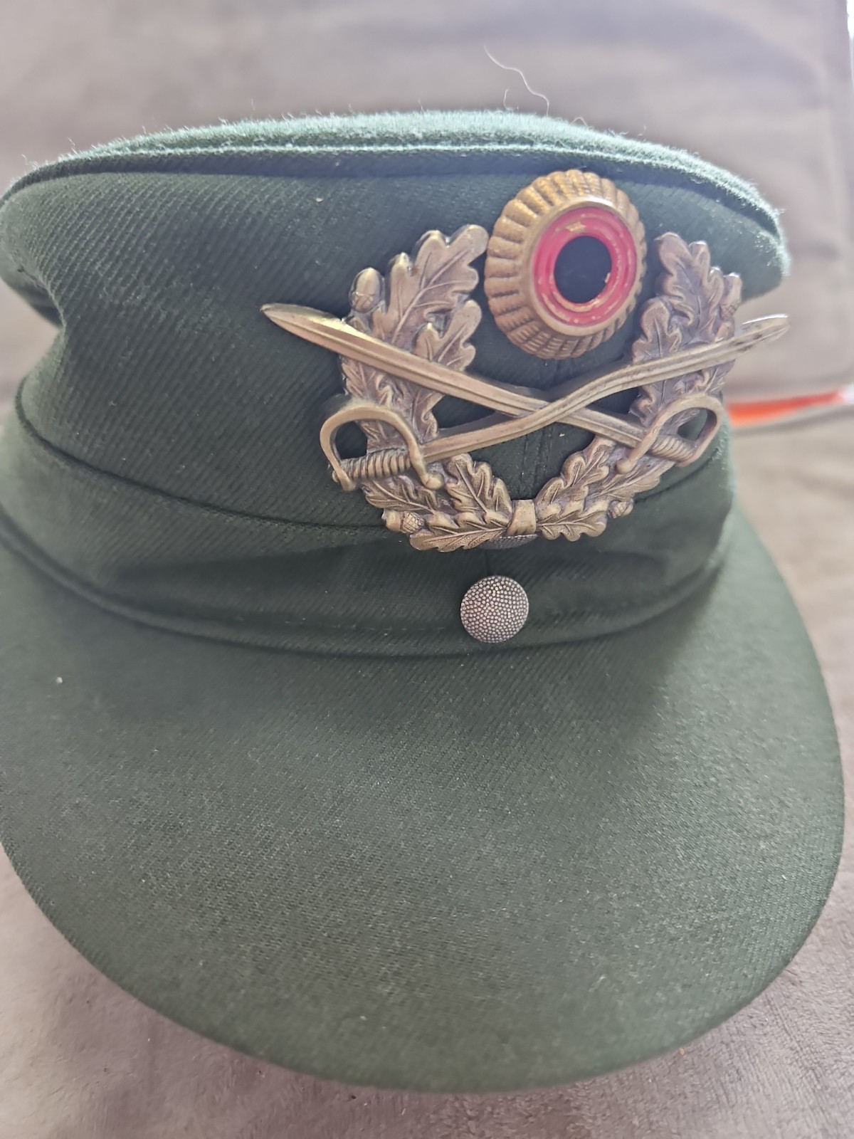 1976 West German Bundeswehr Army Heer Peaked Cap Size 59 Albert Kempf Original