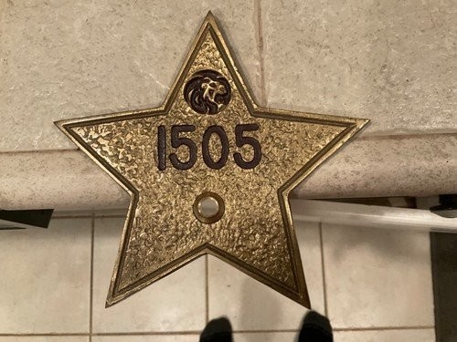 Vintage Original 1980s MGM Grand Hotel Las Vegas Door Number with Peep Hole