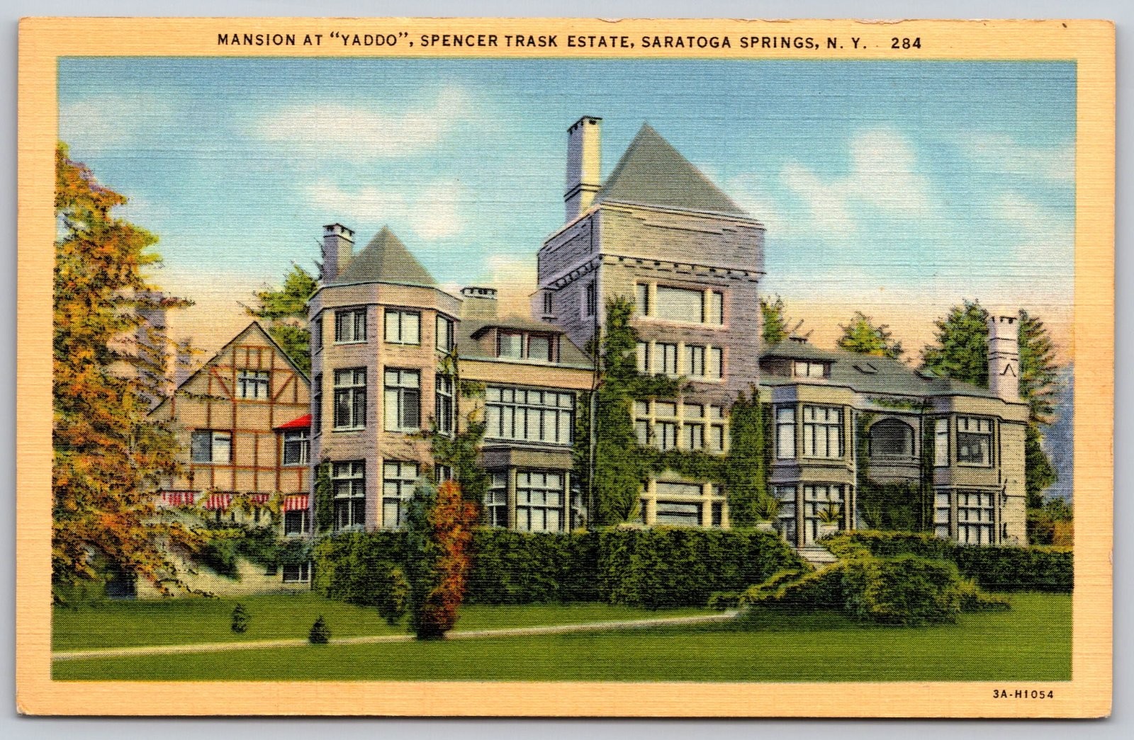 Yaddo Mansion Spencer Trask Estate Saratoga Springs New York Postcard PC084