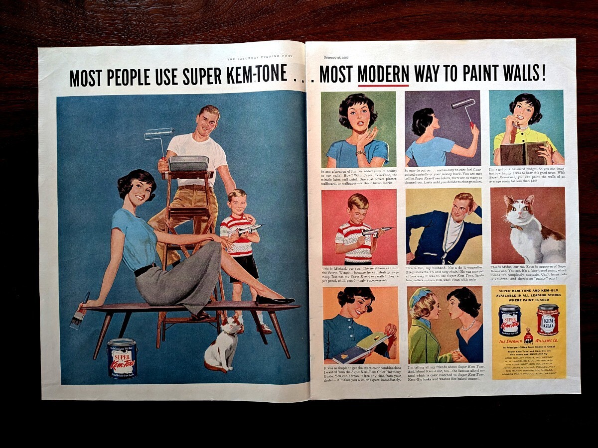 Midcentury Advertising LIFE Advertisement Sherwin Williams