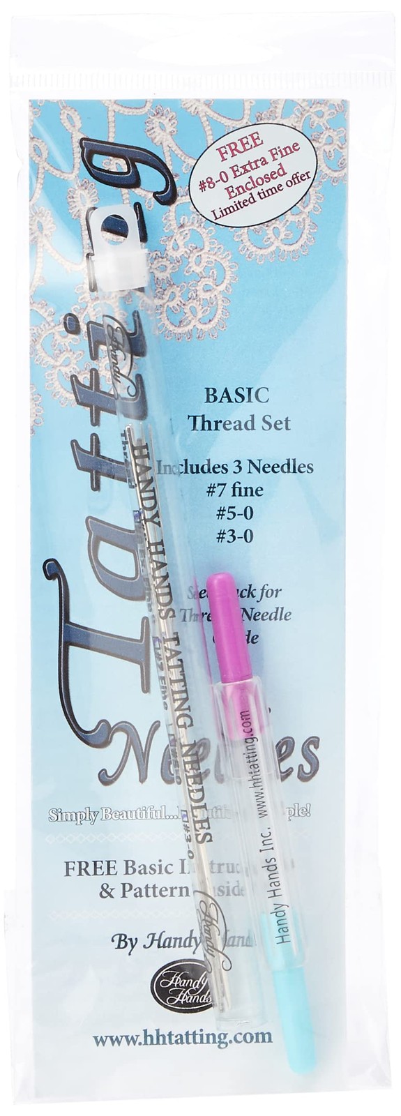 4 Needles, Plus 2 threaders (N8) Tatting Needle Set
