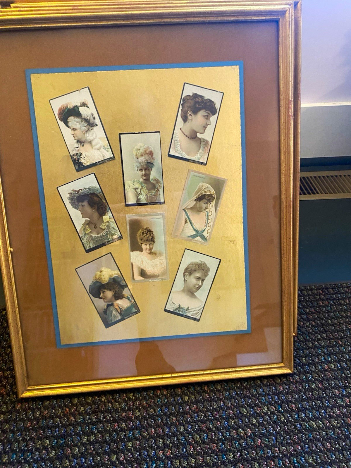 Argosy Framed Vintage Postcard Collection Women Glamour Fashion People