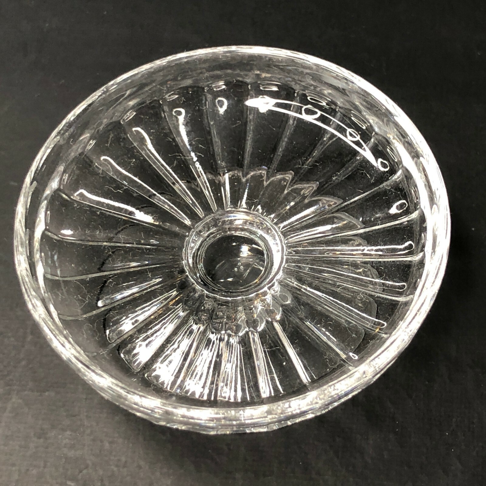  HEISEY GLASS Star FOOTED SALT Cellar Open Dip Dish BOWL H DIAMOND Rare Scarce
