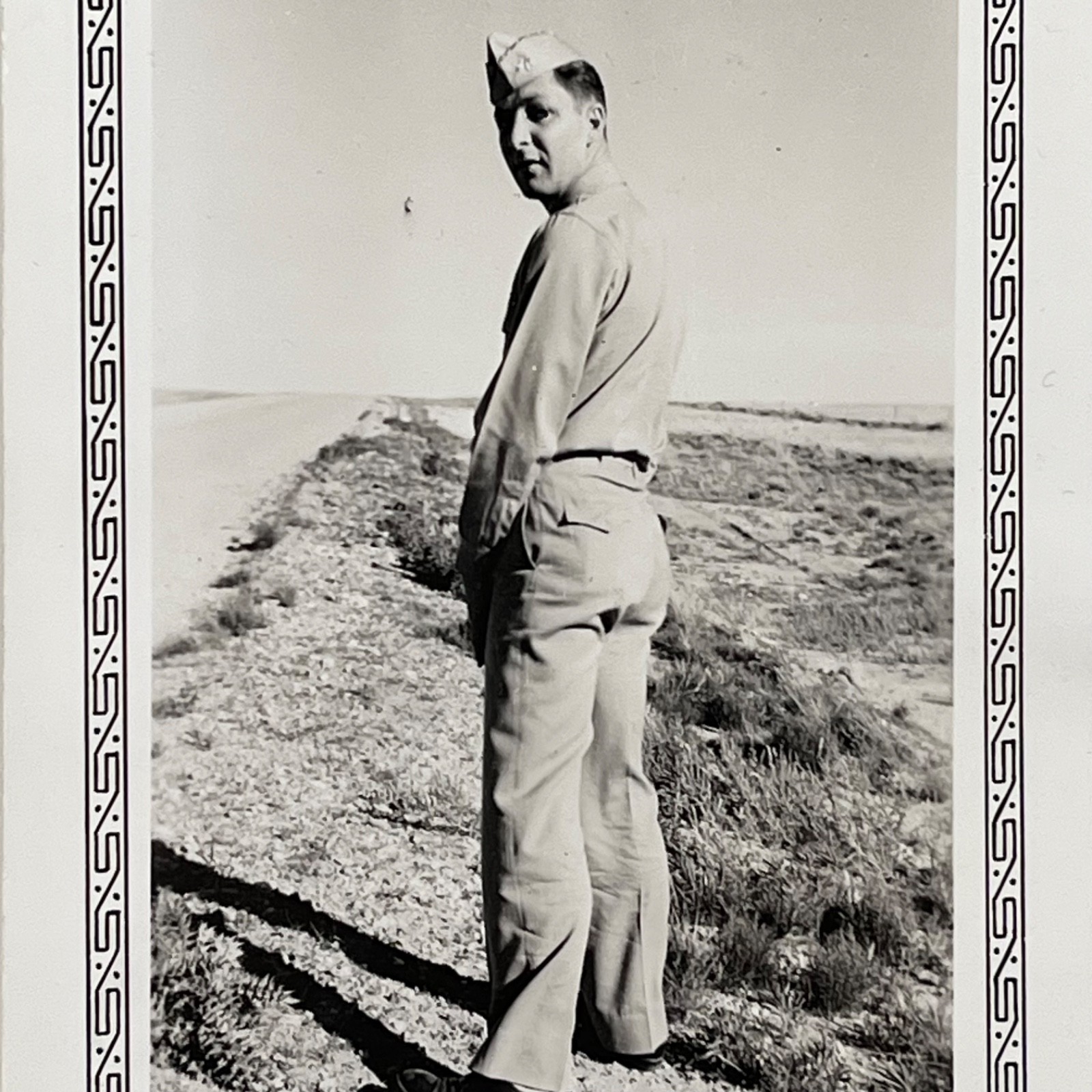 1940s Military Man Caught Taking A Pee Funny Rear View Gay Interest Vtg Photo