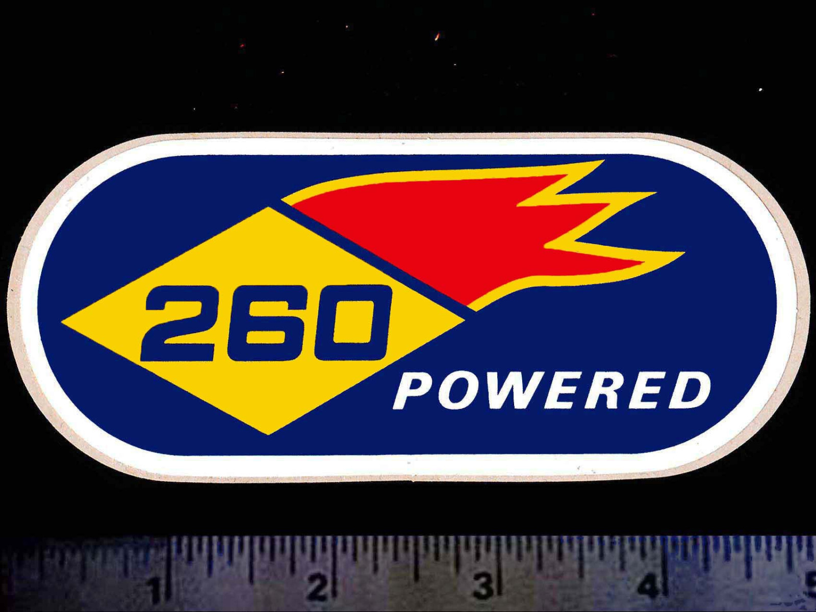 SUNOCO 260 Powered - Original Vintage 1960\'s 70’s Racing Decal/Sticker