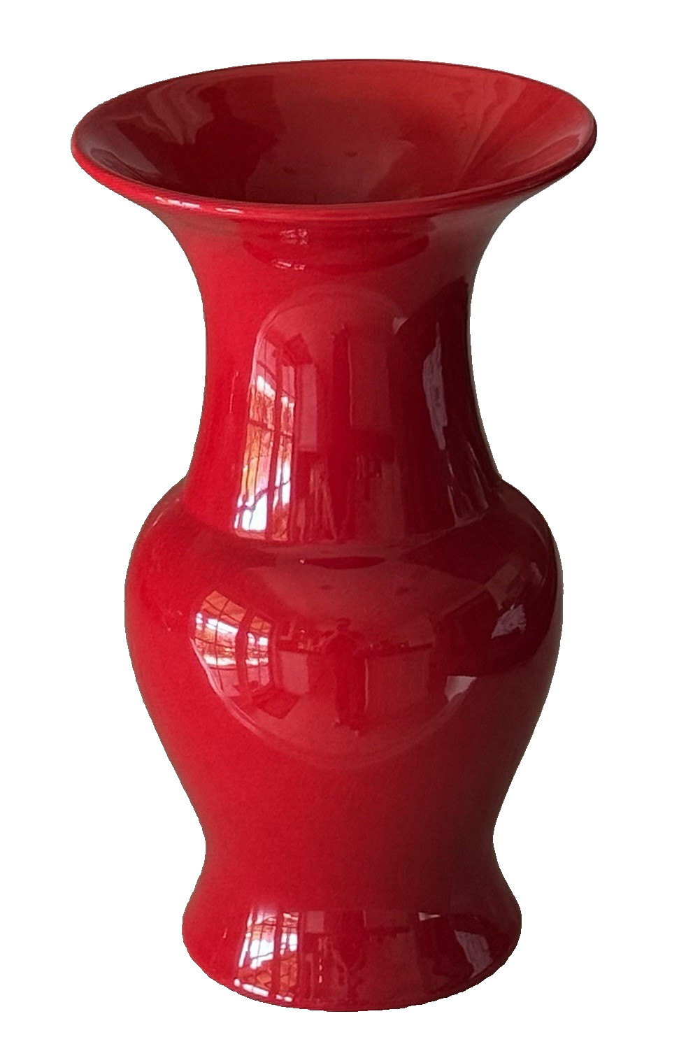 Vintage Franciscan Ware Ruby Red Glaze Classic Baluster Vase - Shape 144