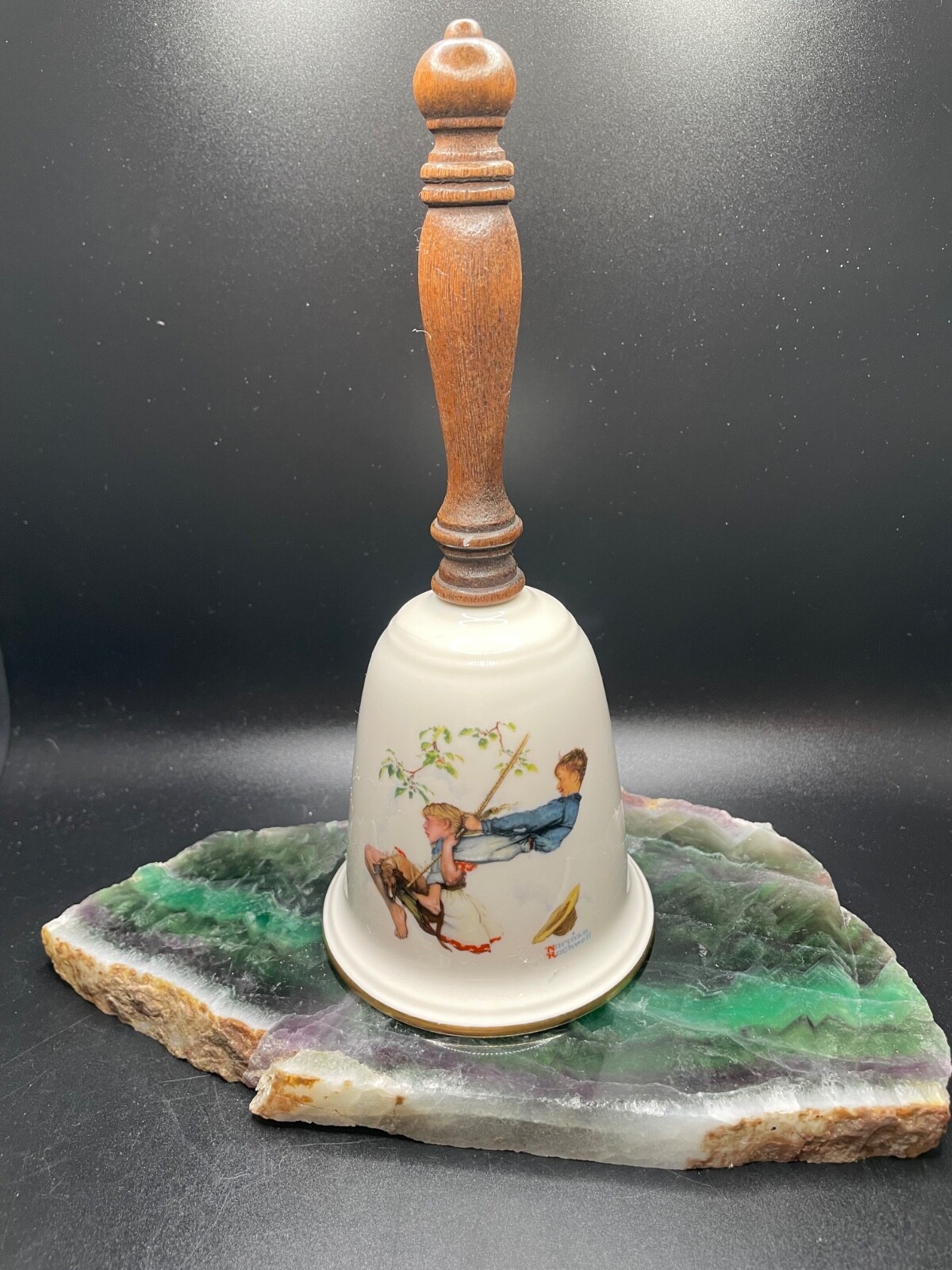 Norman Rockwell Porcelain Bell \