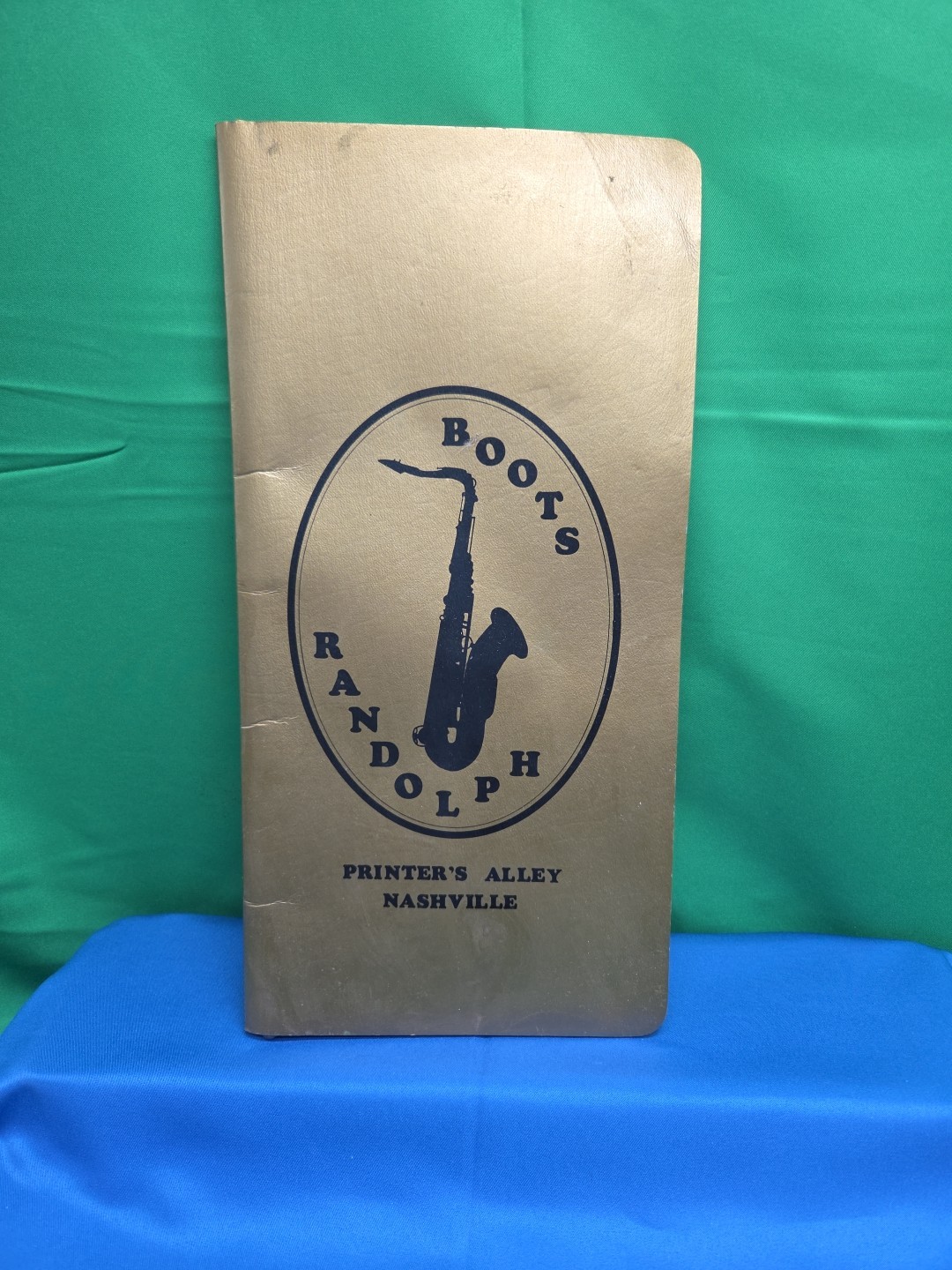 Boots Randolph Printers Alley Nashville Vintage Menu Musician Blues Steak Crab