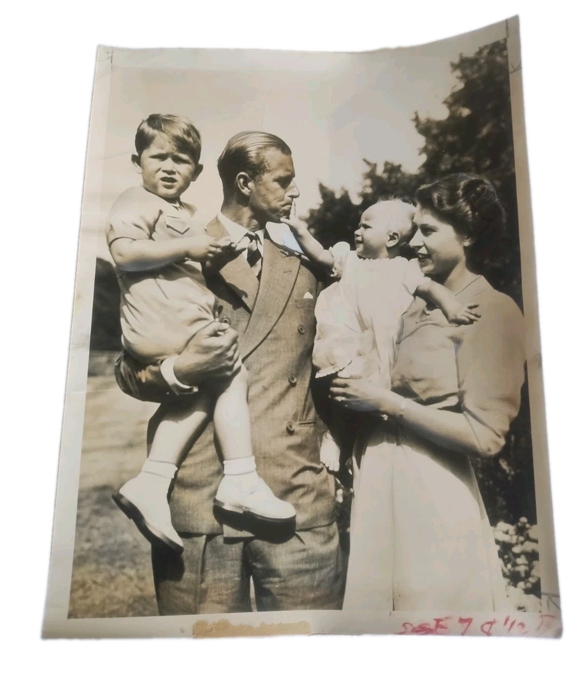 Original 1951 British Royalth Photo Elizabeth II Prince Philip Newspaper Archive