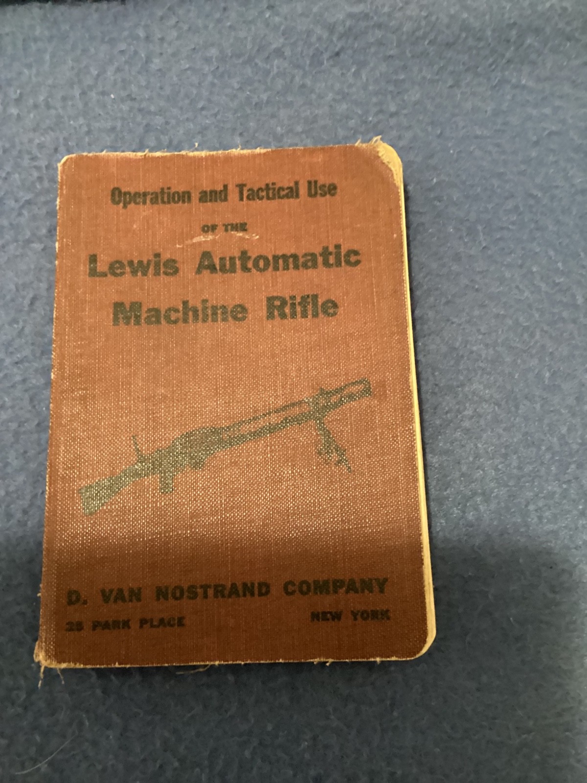 WW1 1914-1918 Lewis Automatic machine gun manual
