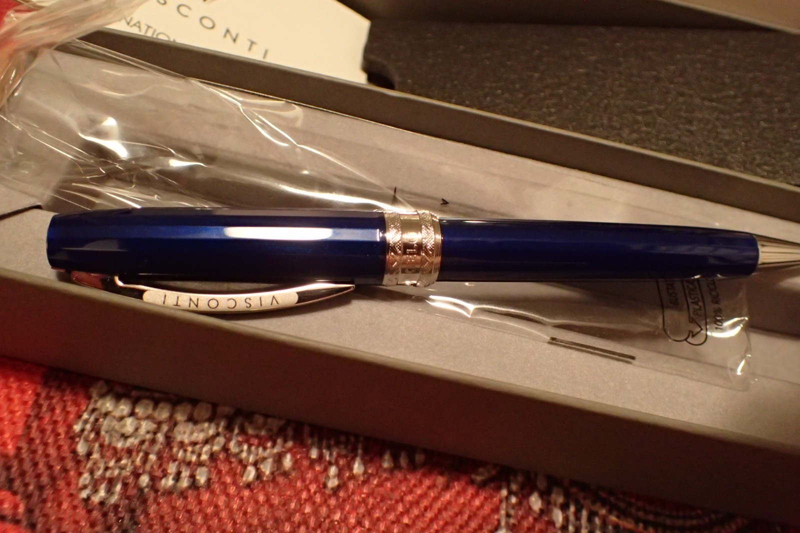 Visconti 'Michelangelo' Blue Ballpoint Pen Brand New