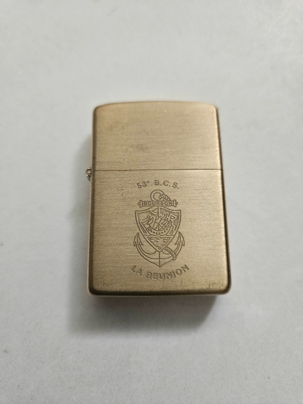 Bourbon 53 B.C.S. LA REUNION Zippo Lighter Rare