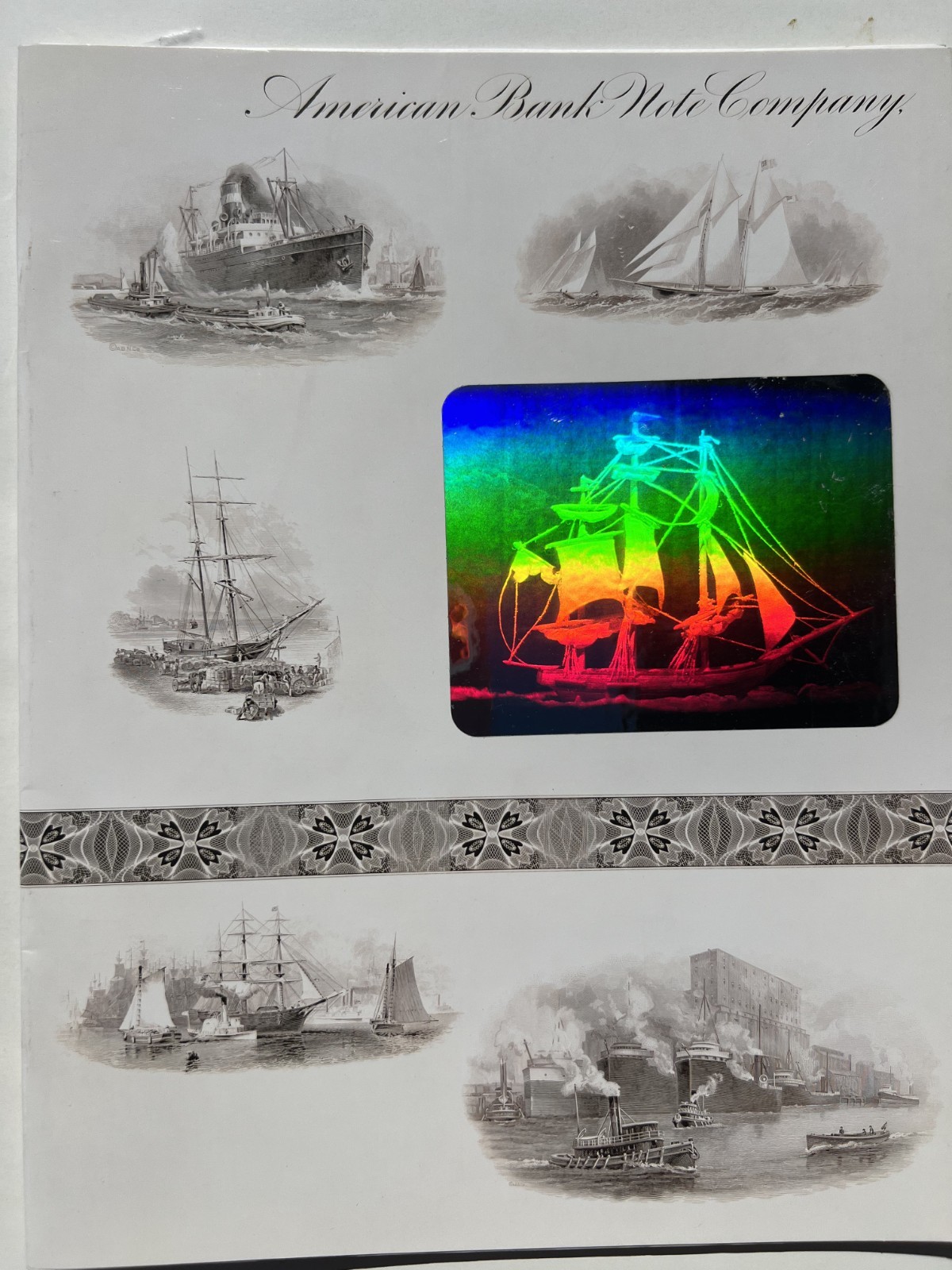 American Bank Note Company Booklet on Holograms - 1980's dated - Rare Issue