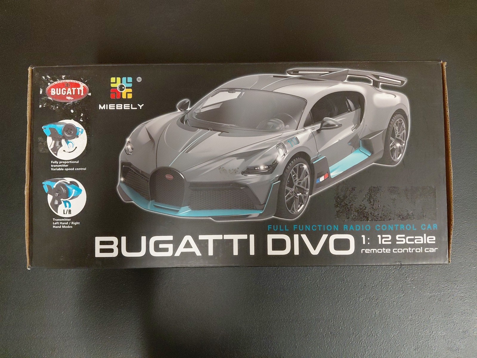 MIEBELY Remote Control Car, Bugatti Divo 1/12 Scale Rc Cars 12Km/h, 2.4Ghz Li... MIEBELY Remote Control Car, Bugatti Divo 1/12 Scale Rc Cars 12Km/h, 2.4Ghz Li...