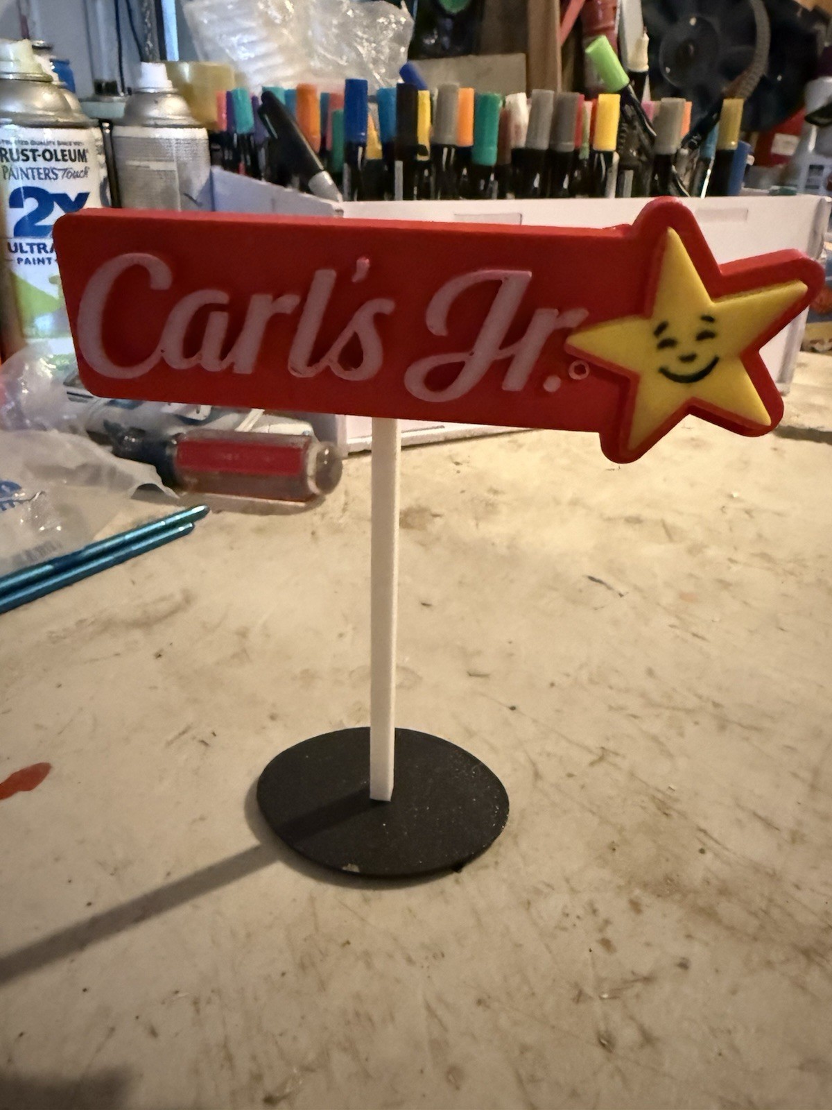 carl's jr Mini Sign carl's jr Mini Sign