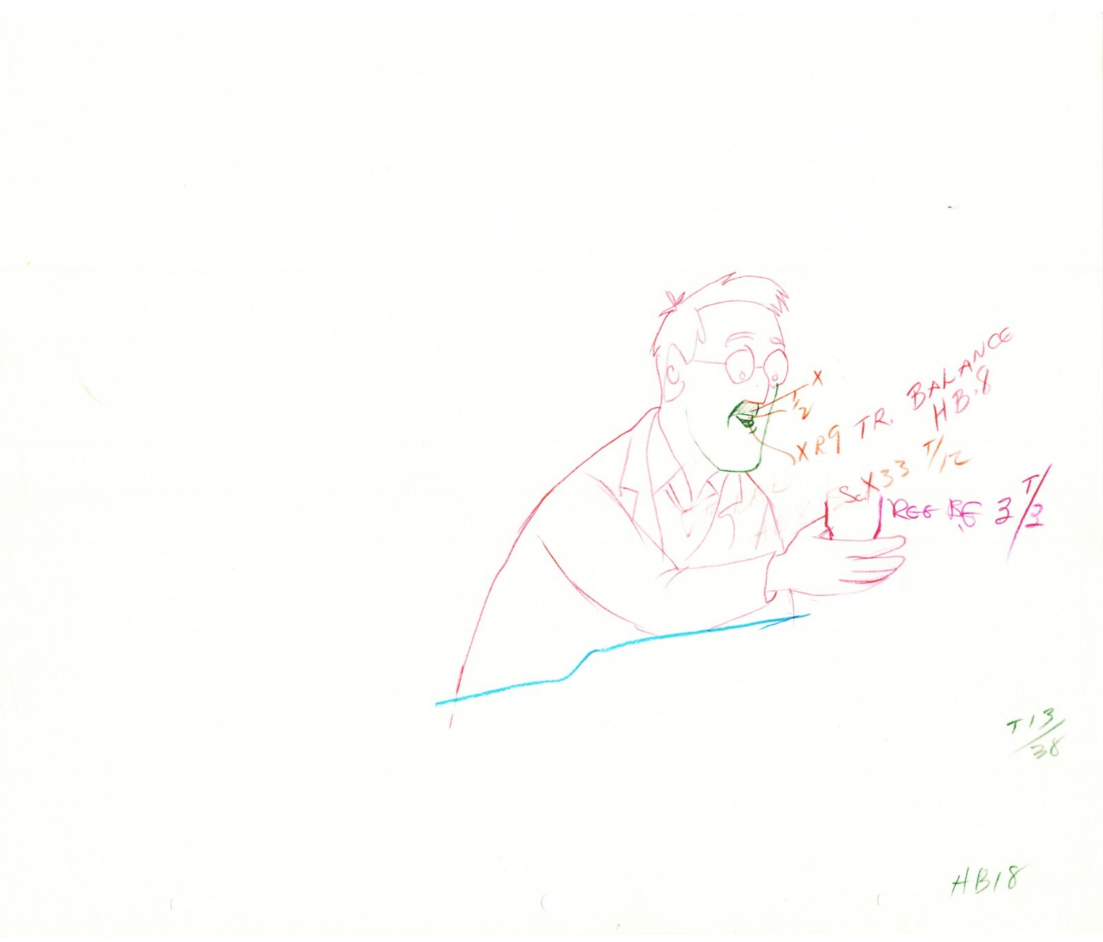 Herge Adventures of Tintin Cartoon Animation Cell Drawing 1957 to 64 021