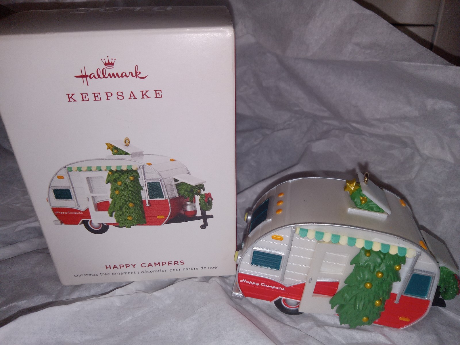 Hallmark Keepsake Happy Campers 2019 Christmas Ornament NEW Camping Cozy Cabin
