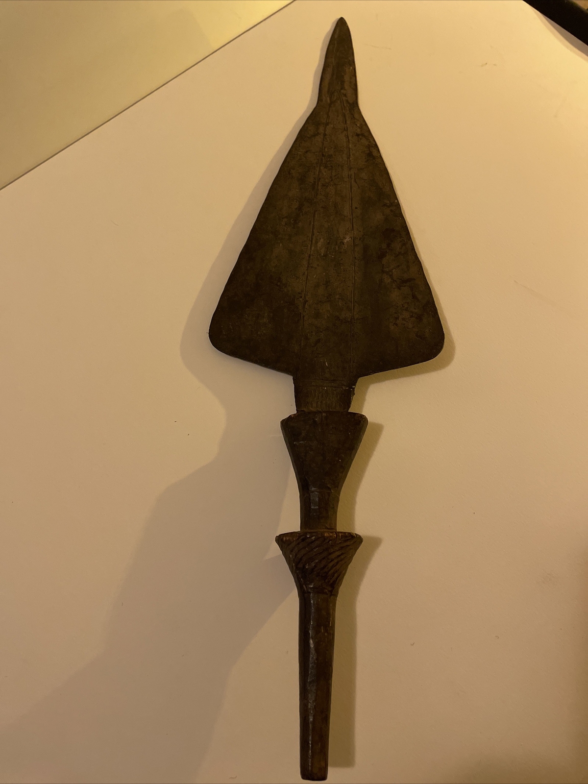 Antique Weapons AFRICAN NKUTSHO SHORT SWORD 19th Early 20th Century Tribal Wood
