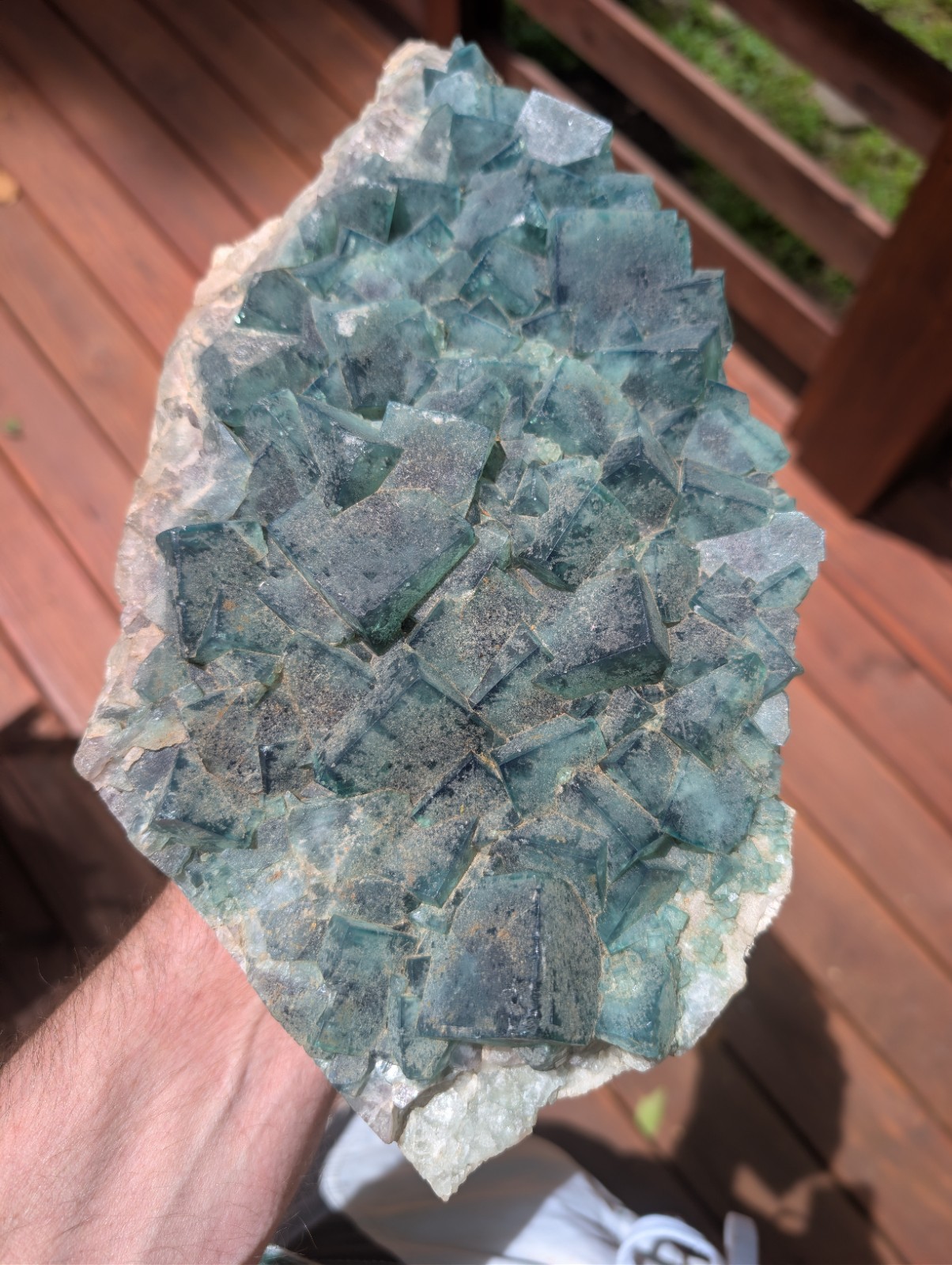HUGE  16 lb Green Cubic Fluorite Very Fluorescent Wholesale Price