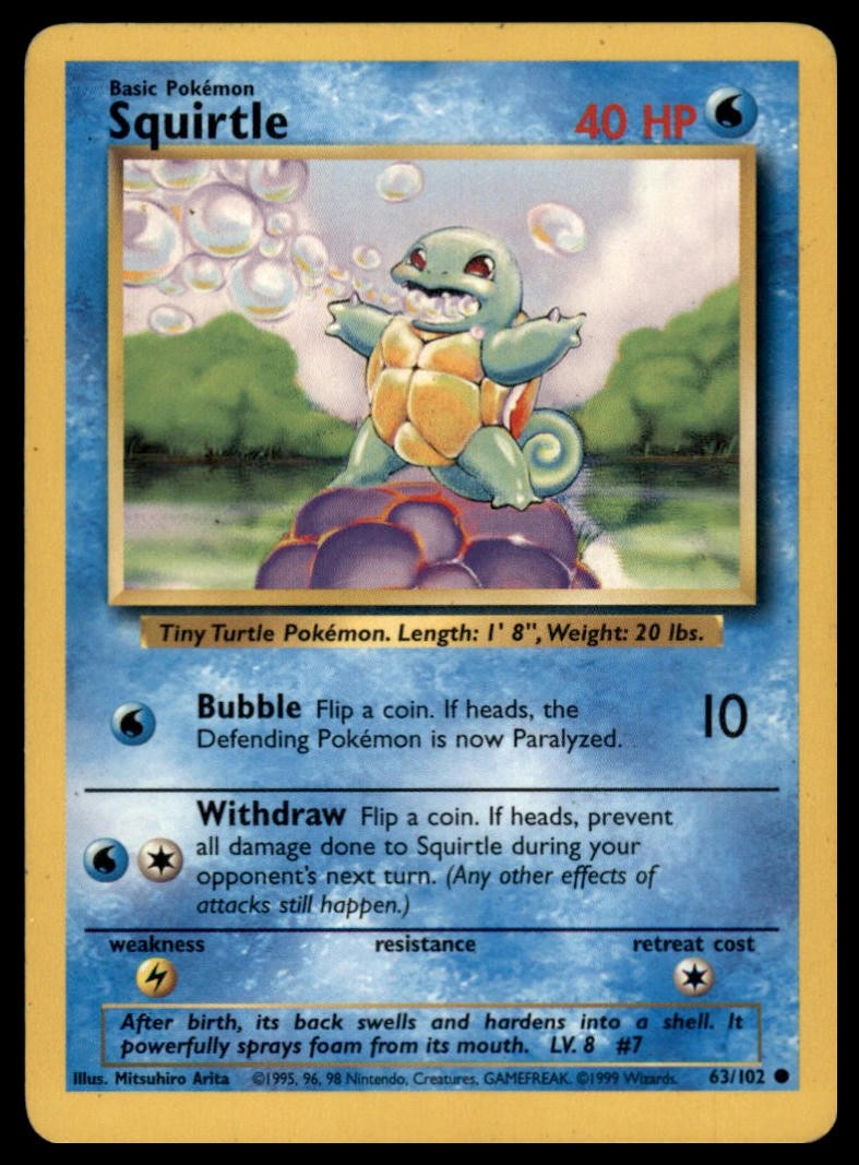 Base Set #063/102 Squirtle