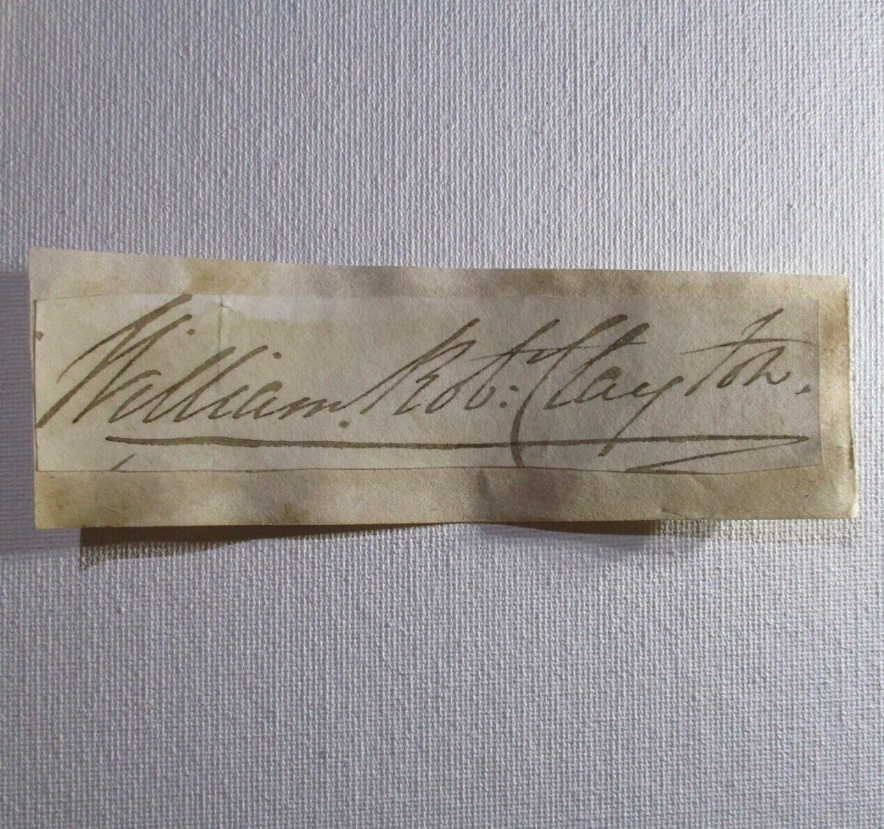 Sir William Robert Clayton 5th Baronet, Autograph, Signed 1786-1866 English Army