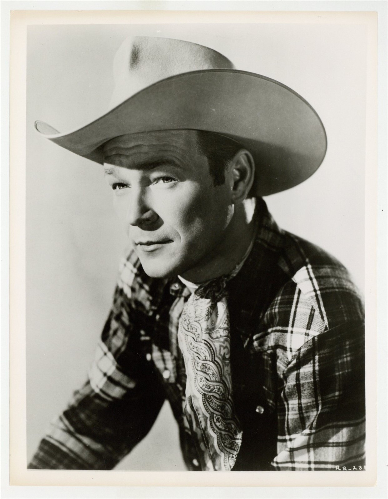 Roy Rogers 1950 Handsome Cowboy Portrait Original Photo TV Western Serial J10347