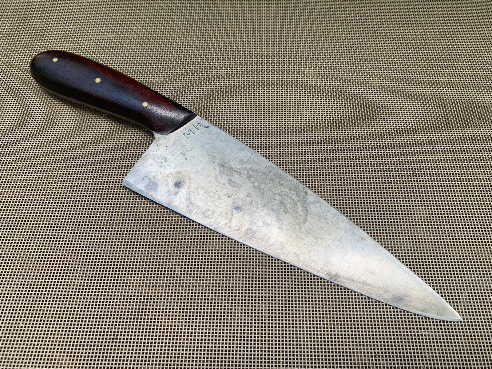 Michael Hemmer Knives Hand Forged Large Chef Chefs Knife Signed MH