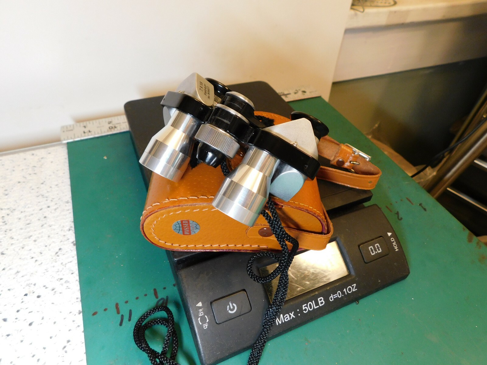 Vintage MSC #J-E50 Uniscope Precision Coated 7X18 Field 6.5 No.90607 Binoculars